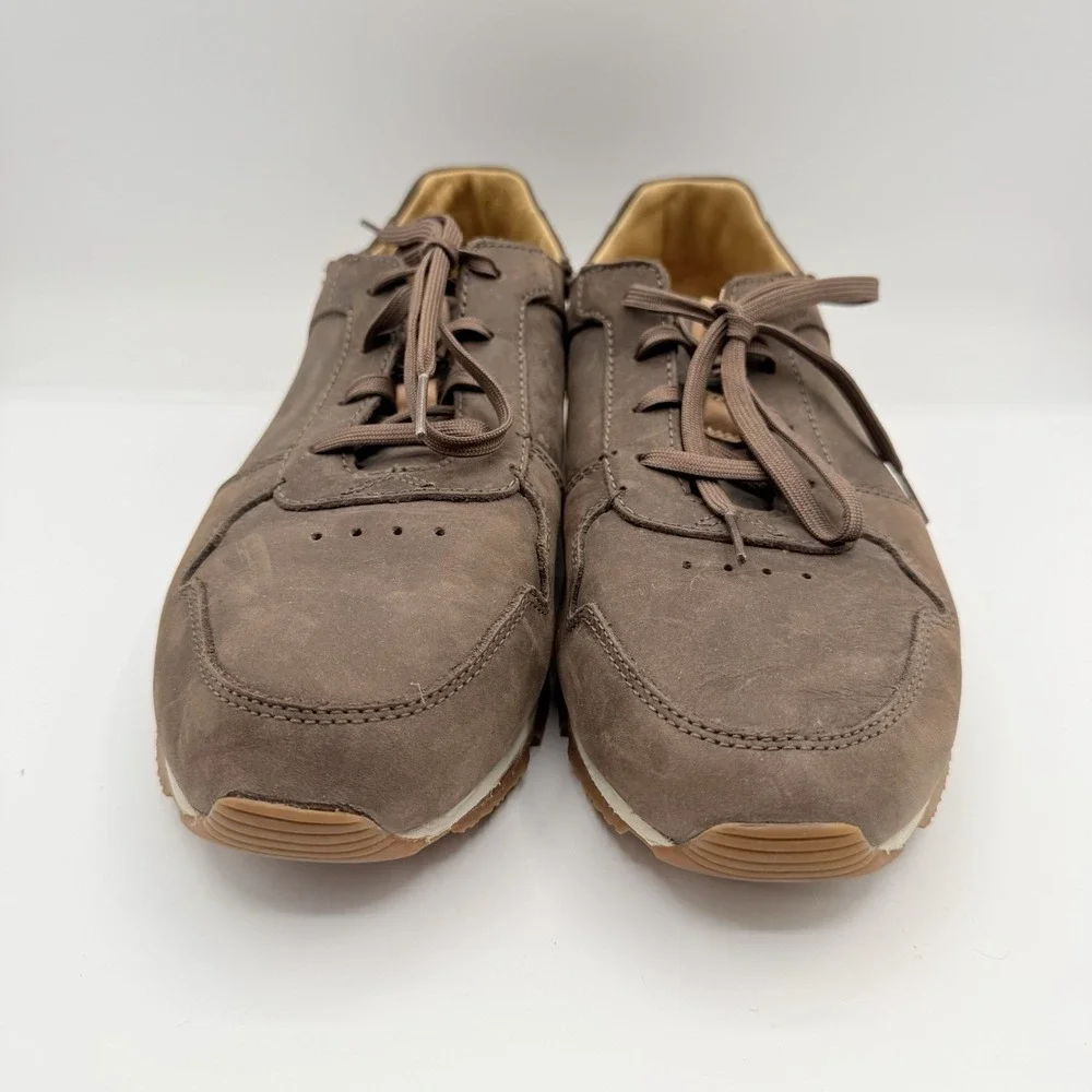 OluKai Mens Huaka'i Li Casual Shoe Size 10.5 Tan Lace Up Convertible‎ Sneaker
